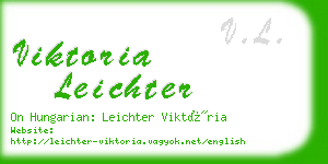 viktoria leichter business card